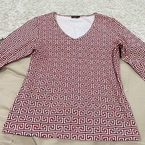J. McLaughlin 3/4 sleeve v-neck
